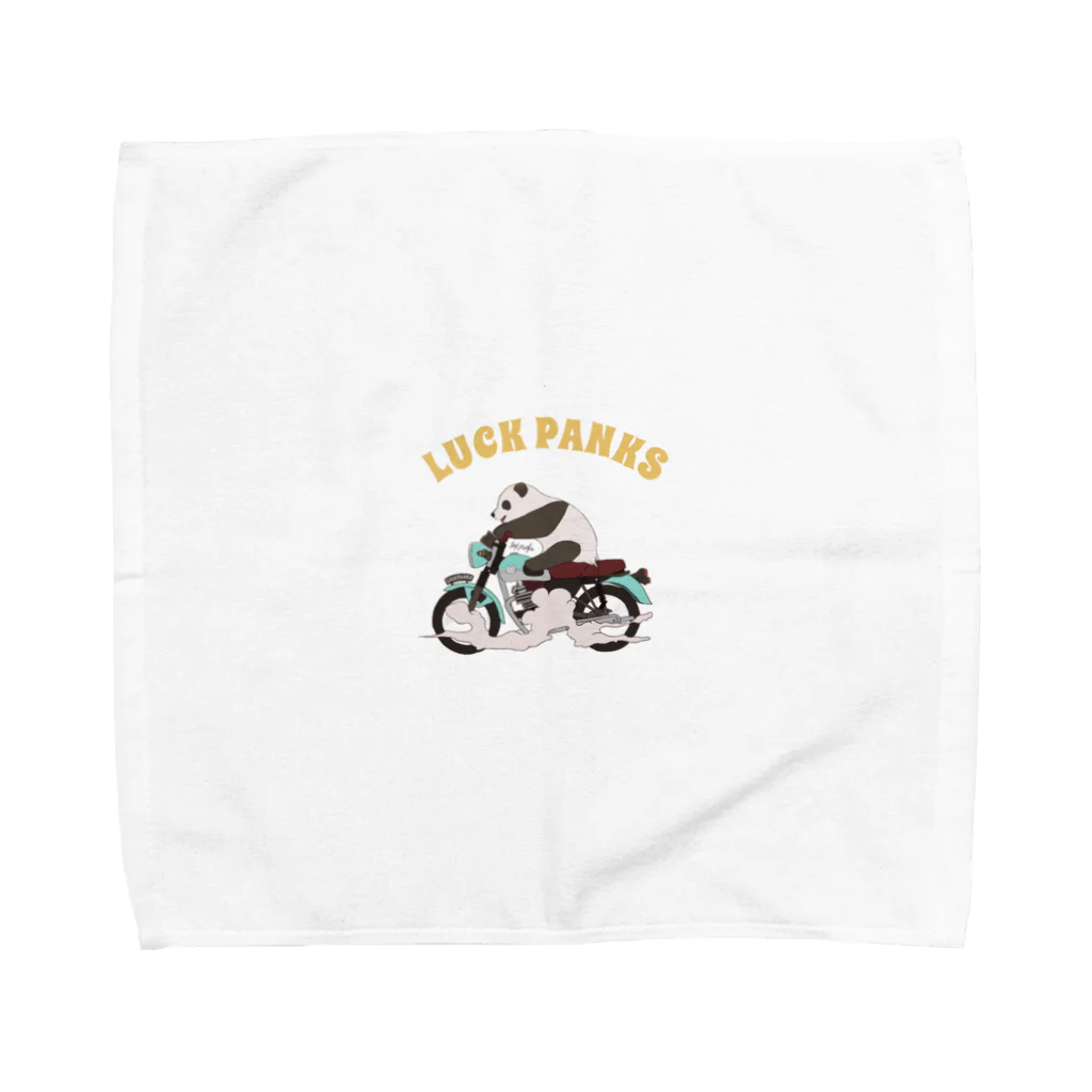 ラックパンクスのバイク乗りのパンダ Towel Handkerchief