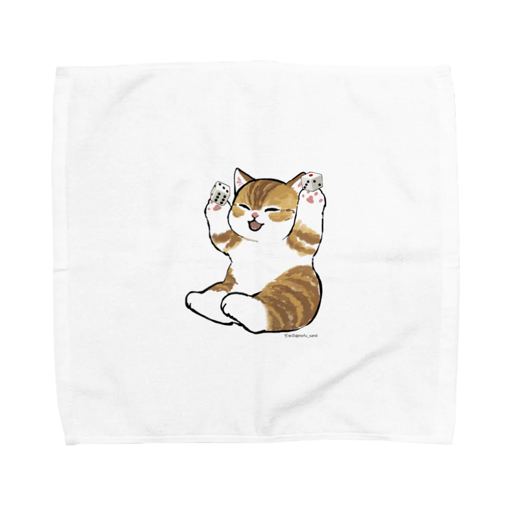 ボードゲームショップあそびばの喜ぶ猫 Towel Handkerchief