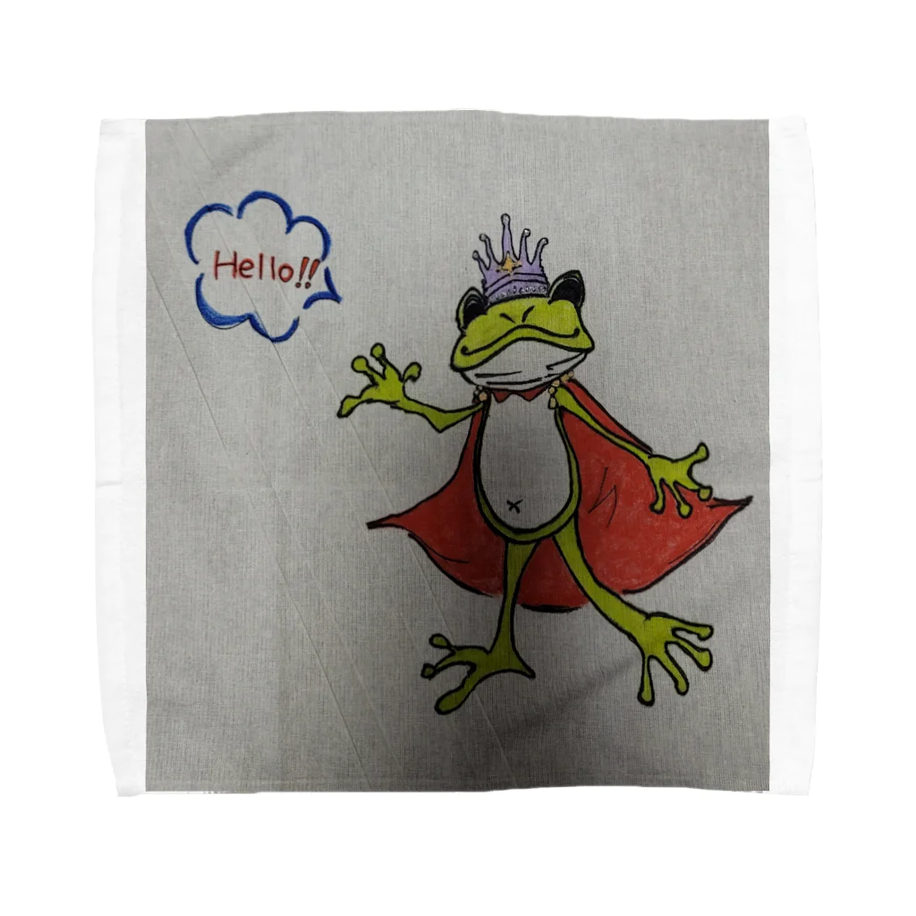 HK mr,s405 shopのHello！！  かえるの王子様 Towel Handkerchief