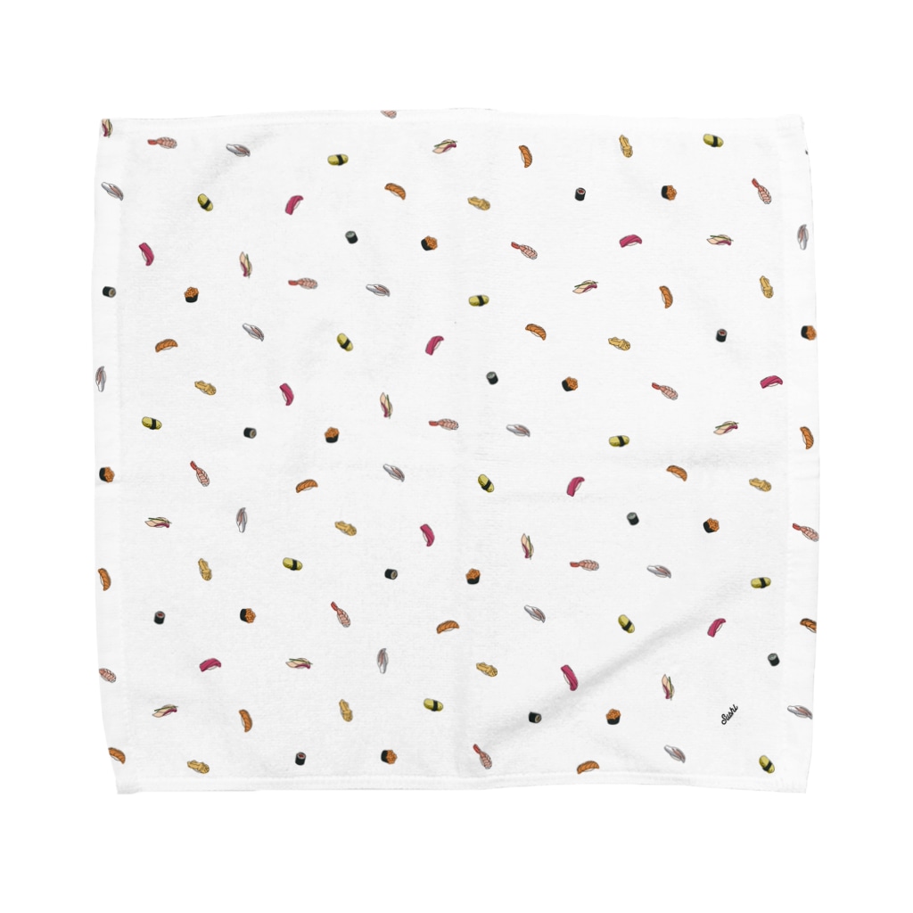 9bdesignのシンプル・スシパターン Towel Handkerchief