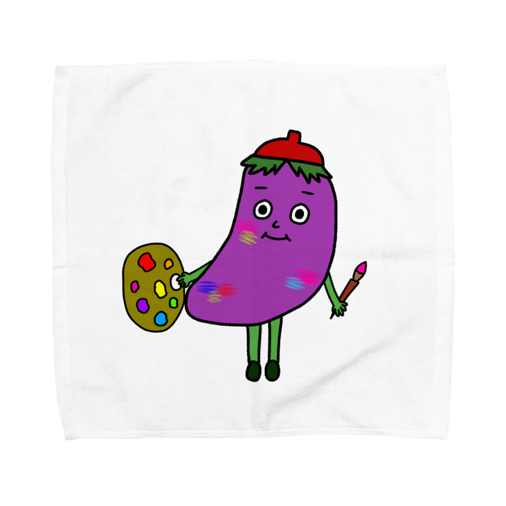 Let's Vegetablesのなすこちゃん【Let's Vegetables】 Towel Handkerchief