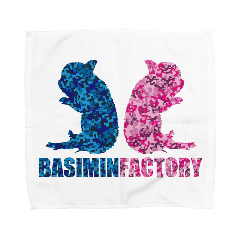 BasiMinFactoryのミニブタ タオルハンカチ