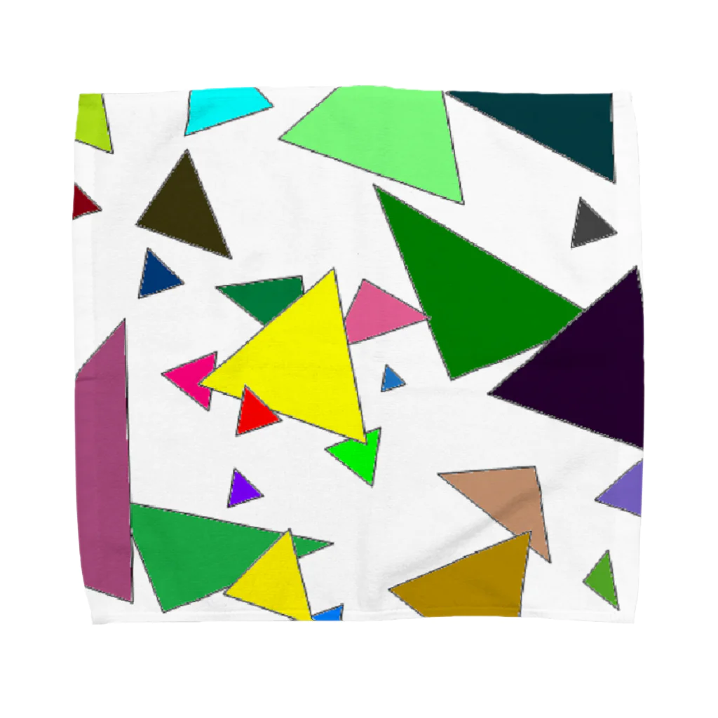 でおきしりぼ子の実験室のTrianglez_ｗ Towel Handkerchief