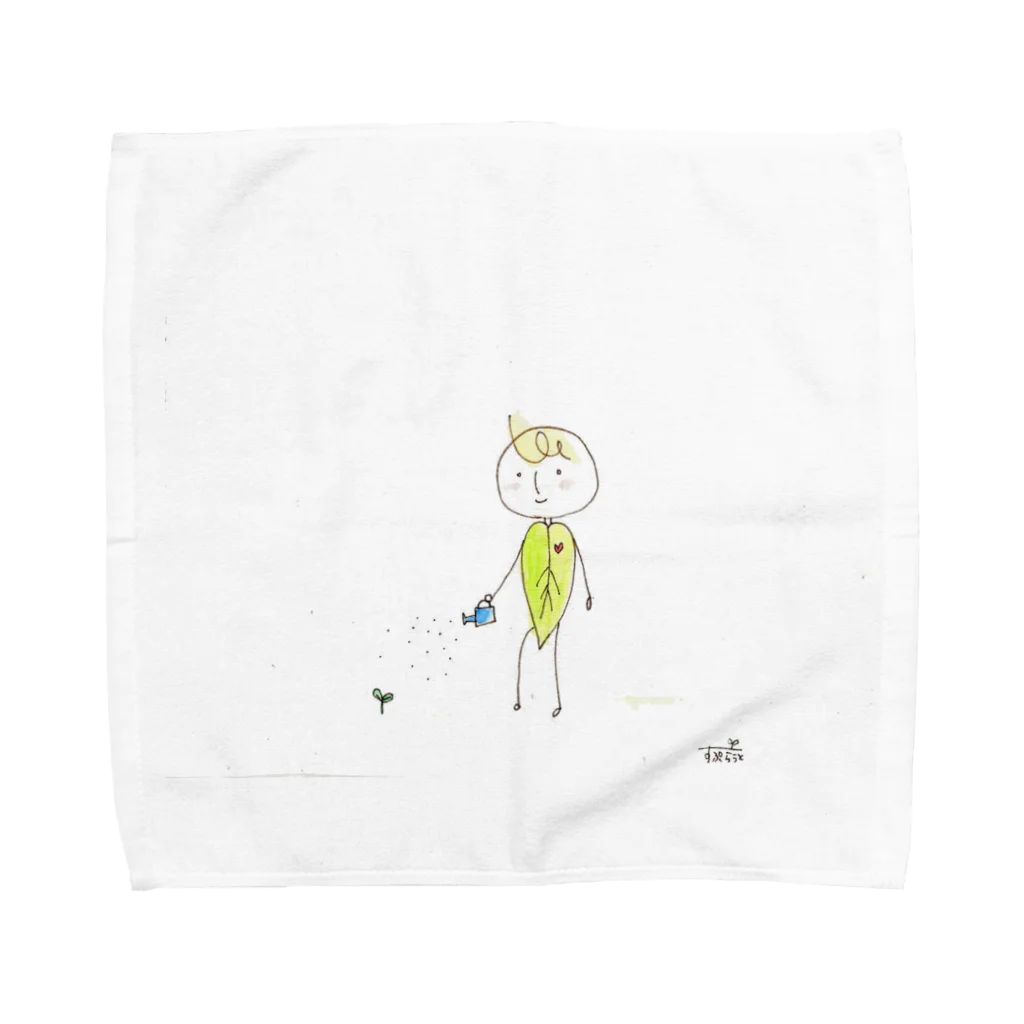 KanacoSproutのお店の葉っぱのニンゲン Towel Handkerchief