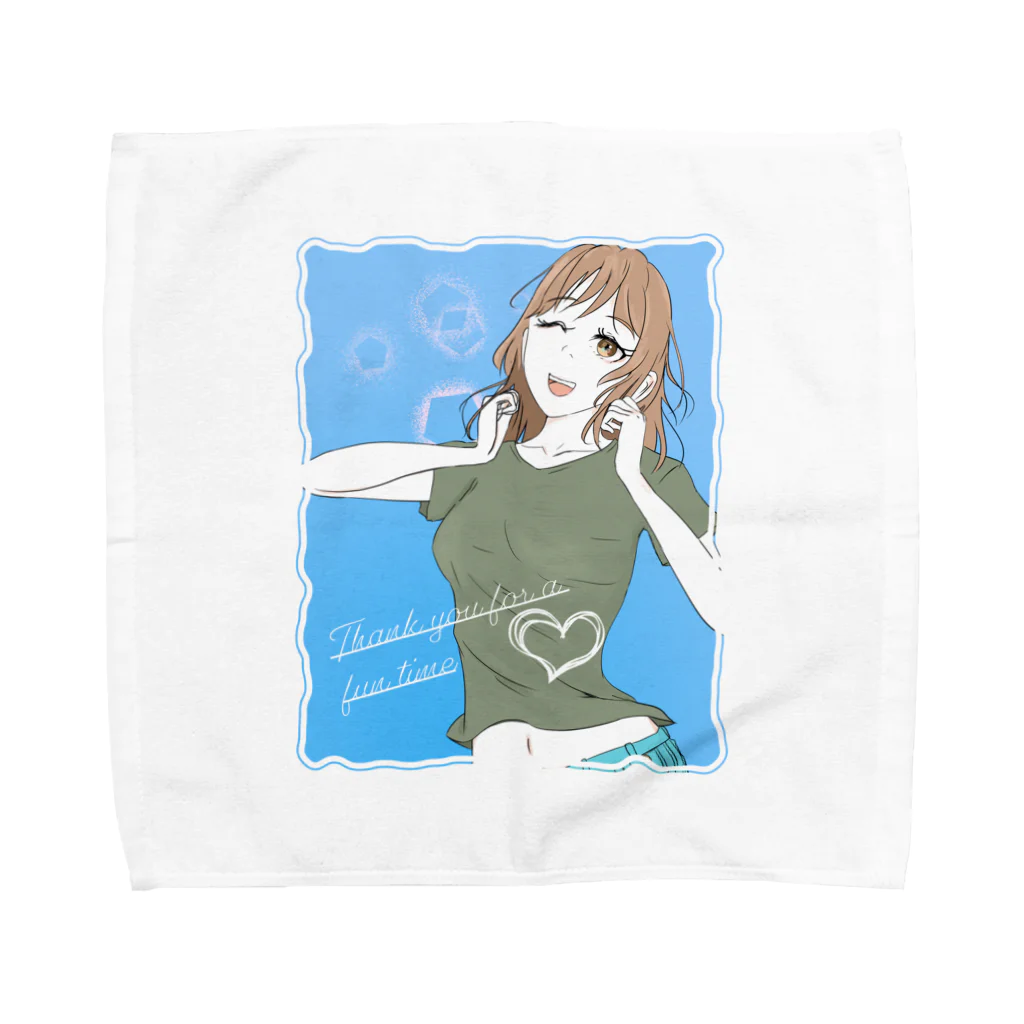 chicodeza by suzuriのミカちゃん喜ぶ！ Towel Handkerchief