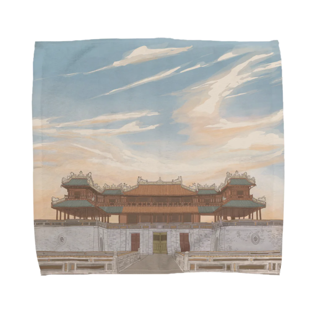 VIETSTAR★１０８のフエ王宮の午門 Towel Handkerchief