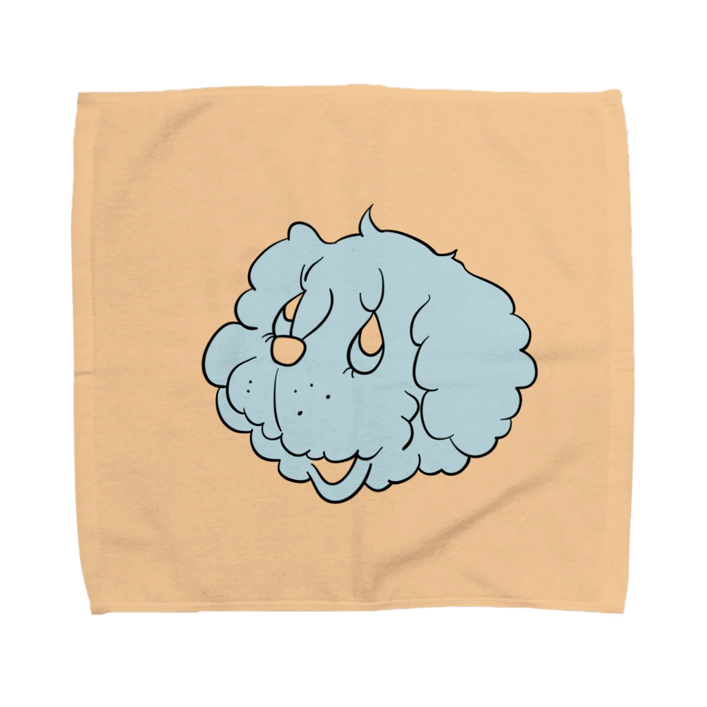 GreenEgg89の小型犬さん_あお Towel Handkerchief