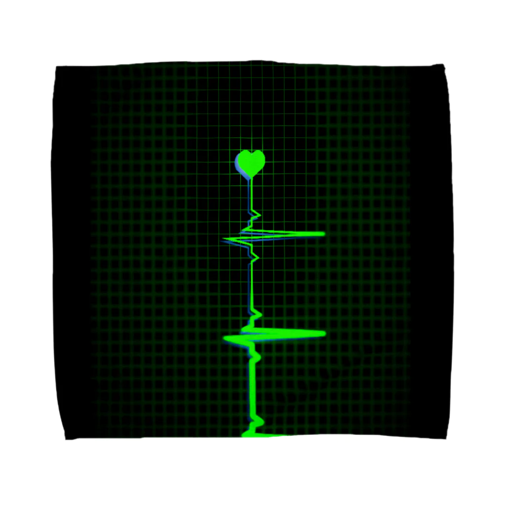 ごみの心電図モニター改 タオルハンカチ