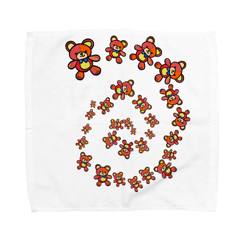 ヤマダノベル(よしみ)のオレンジくまさん❣️ Towel Handkerchief