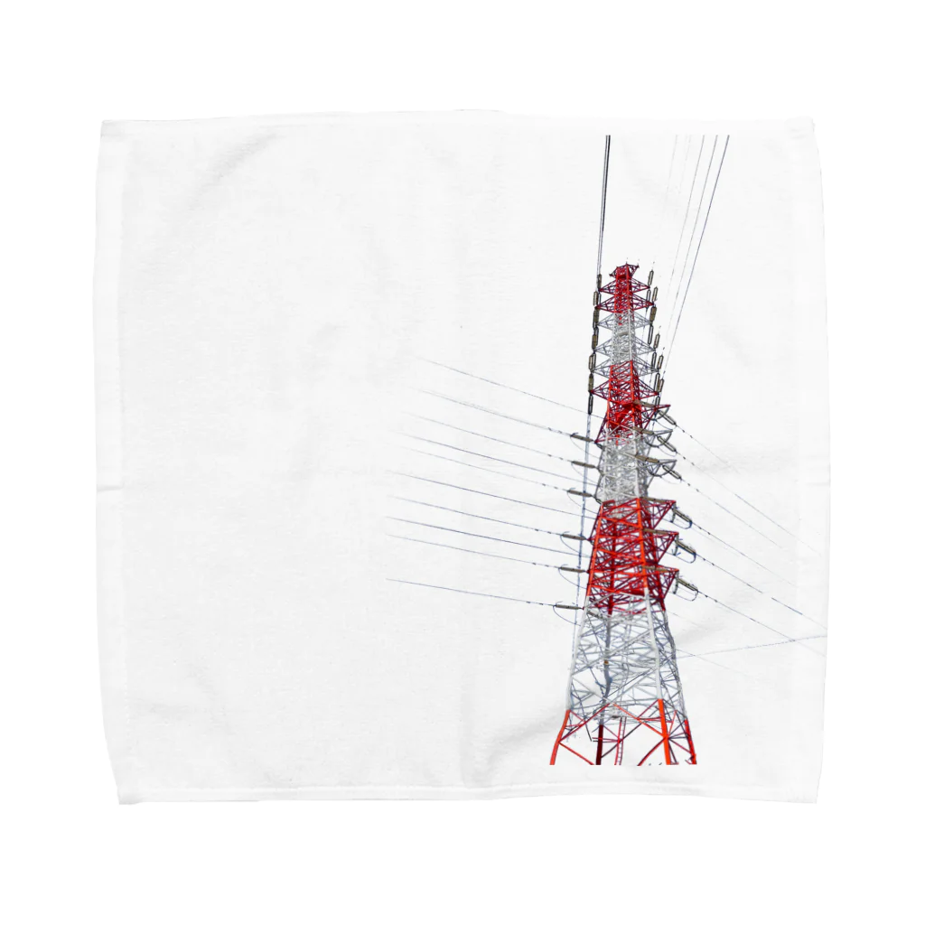 STEEL TOWER rainyの川崎火力線No50 タオルハンカチ