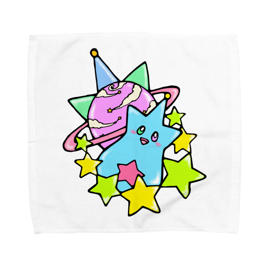 そらのうえ888階のうちぅじん☆惑星プレアリウス Towel Handkerchief