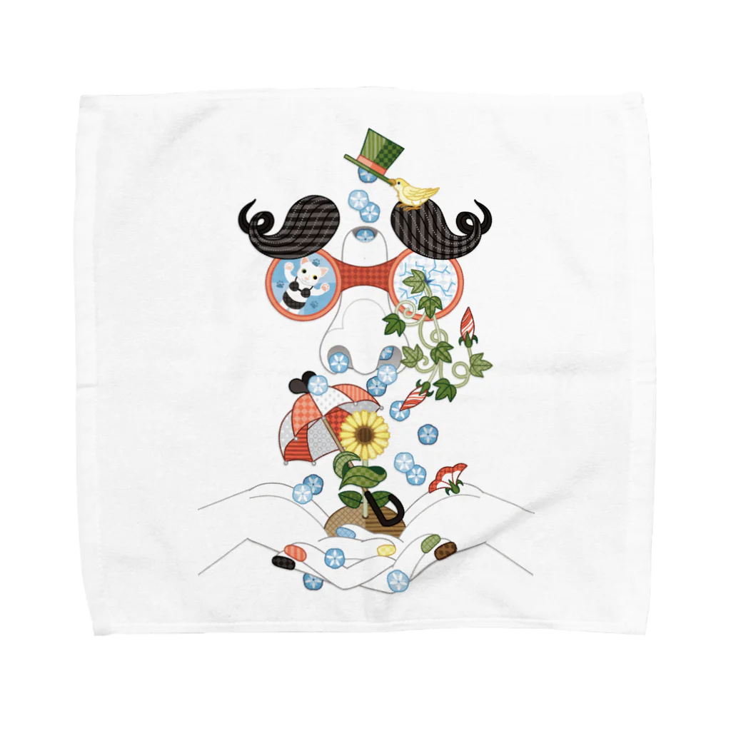 ねことりむし★CAT BIRD INSECTの恵みの鼻水 Towel Handkerchief