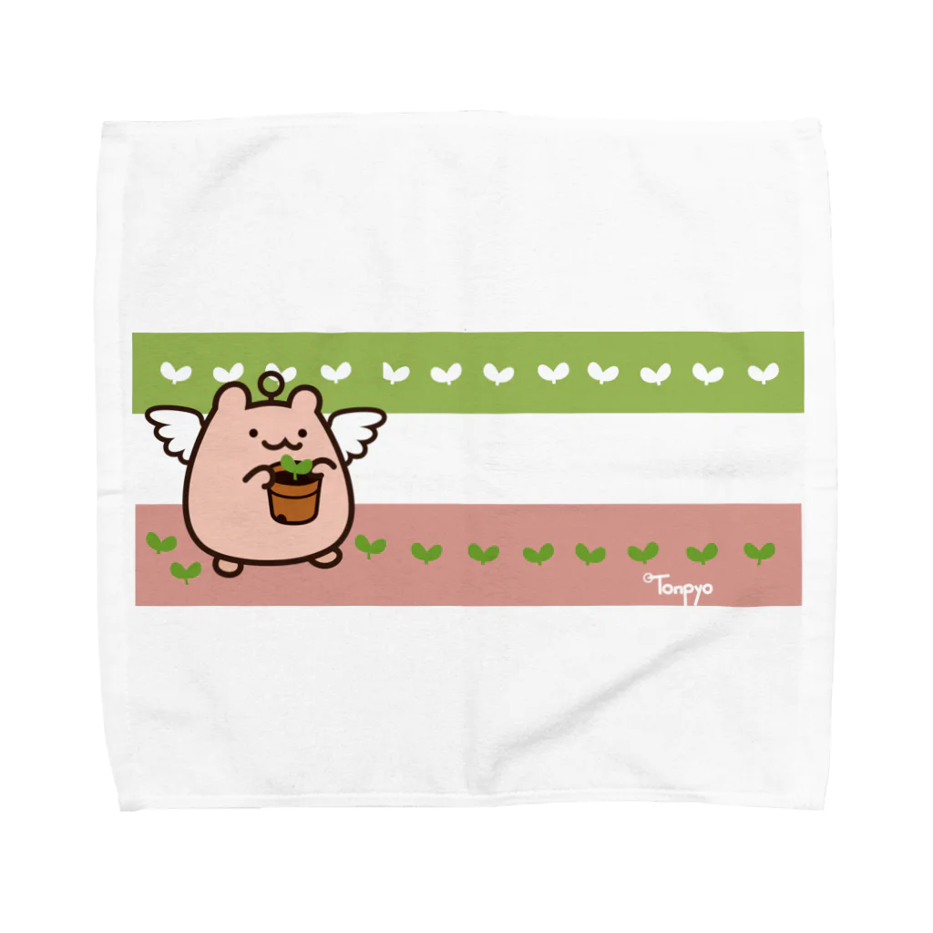 Tonpyoのはむてん(芽が出た） Towel Handkerchief