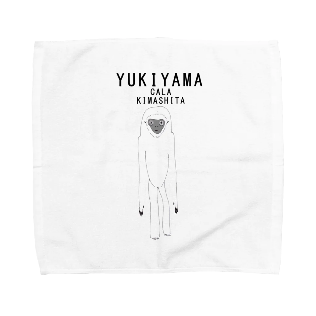 NIKORASU GOのUMAデザイン「雪山からきました」 Towel Handkerchief