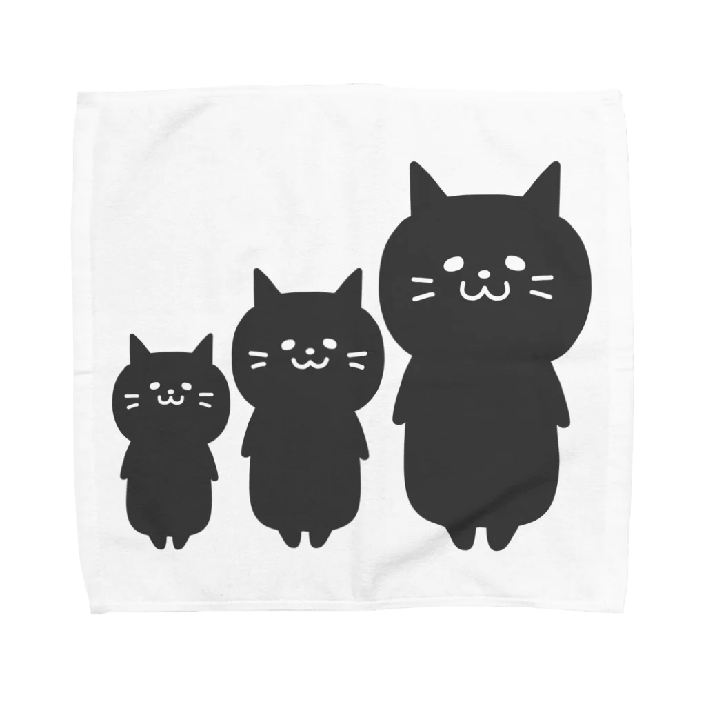 もちぱっちの猫ねこネコ Towel Handkerchief