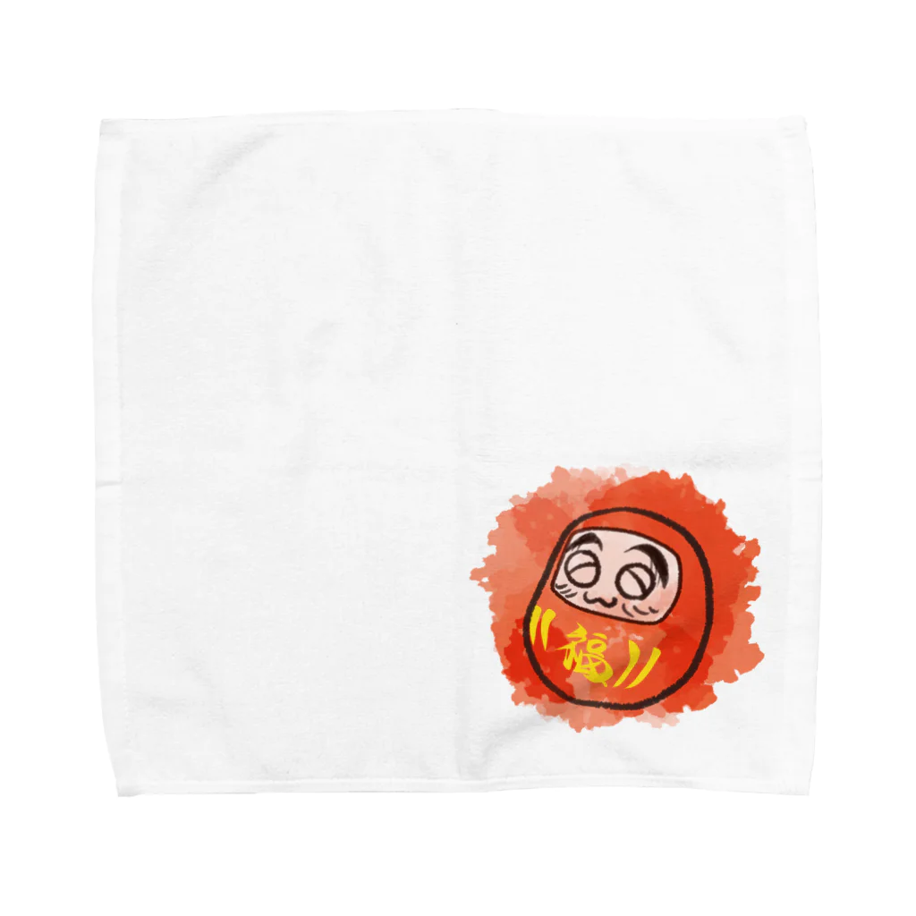 ぽかぽか屋のニコニコのダルマちゃん Towel Handkerchief