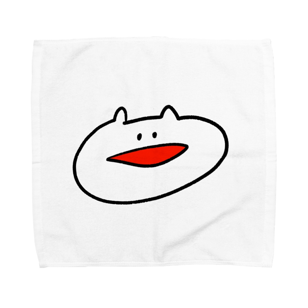 愛らしい白いやつ にぱっ しのはら Shinocha のタオルハンカチ通販 Suzuri スズリ