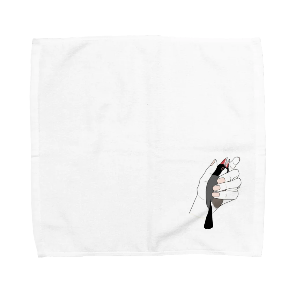 文鳥スズキの文鳥ちゅぴちゃん Towel Handkerchief