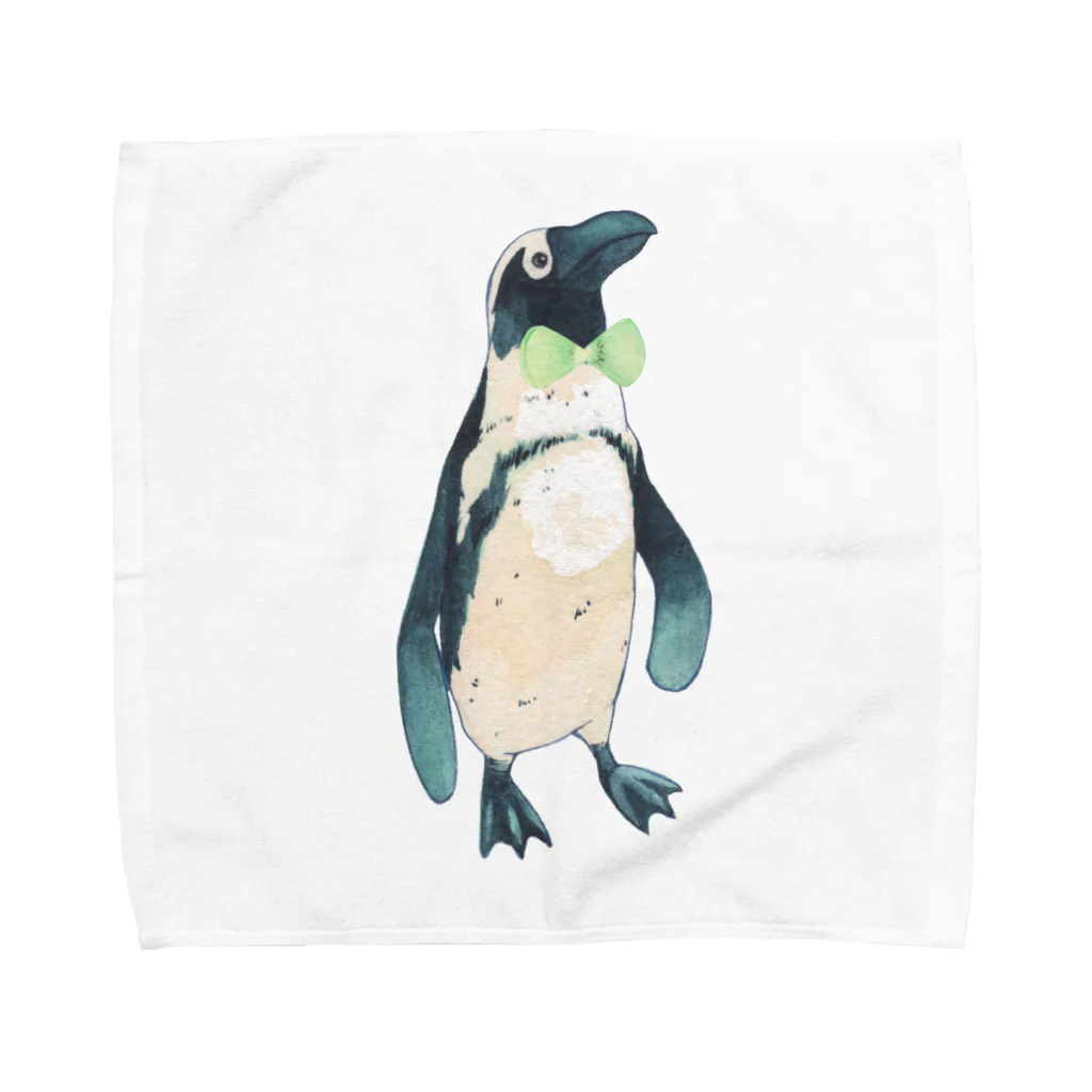 山田デイジーのおめかしペンギン Towel Handkerchief