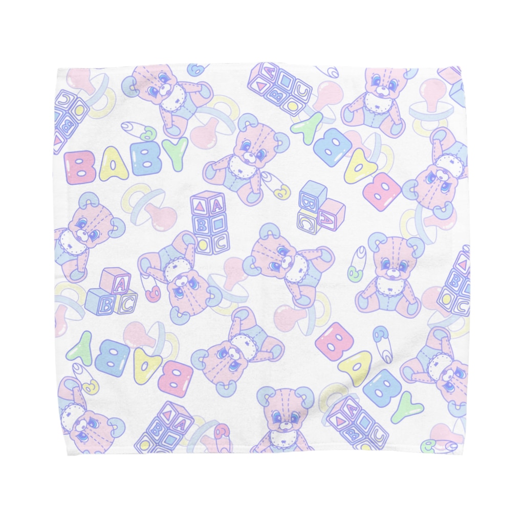 カケスタのばぶあちゃん Towel Handkerchief