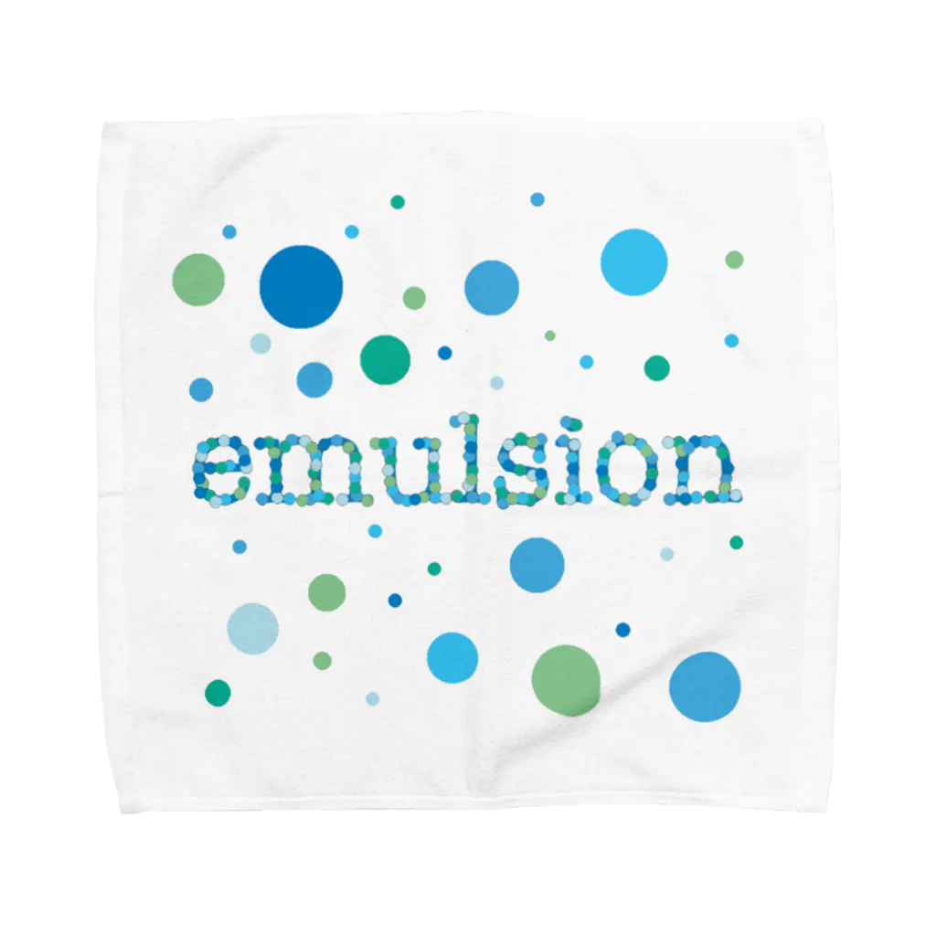 AcappelLabo オンラインショップのemulsionロゴ Towel Handkerchief