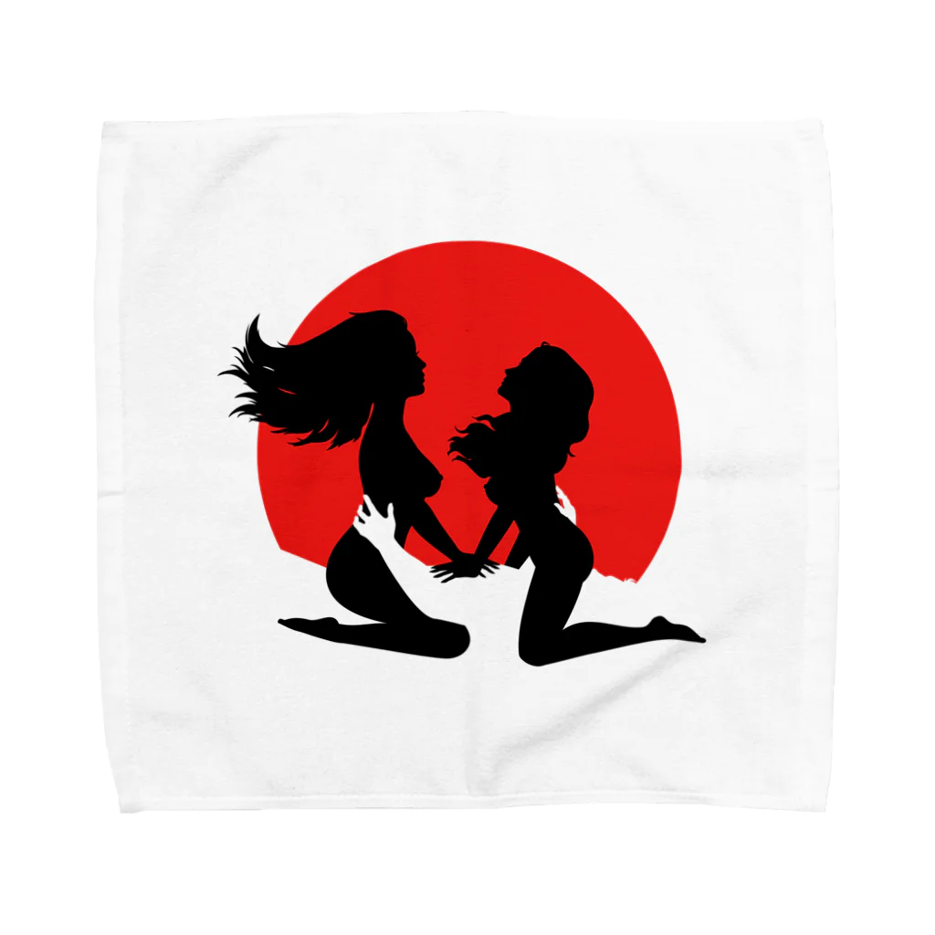 NOBODY754のThreesome Sun (Black) Towel Handkerchief