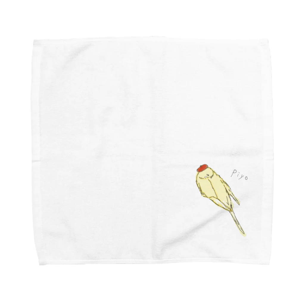 小鳥のほっぺのアートなピヨちゃん Towel Handkerchief