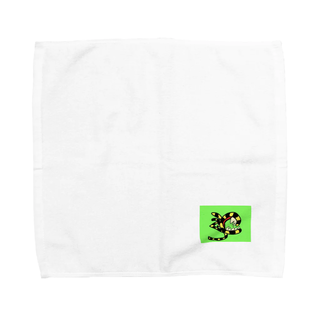 sCarrEstraINt6_6のとら文字動物ハンカチ Towel Handkerchief