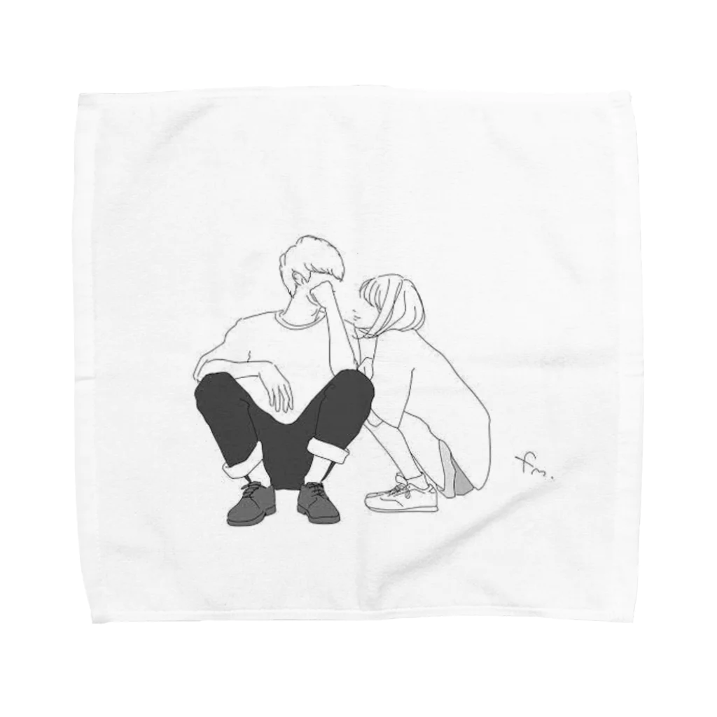 まんまるの奇跡のカップル Towel Handkerchief