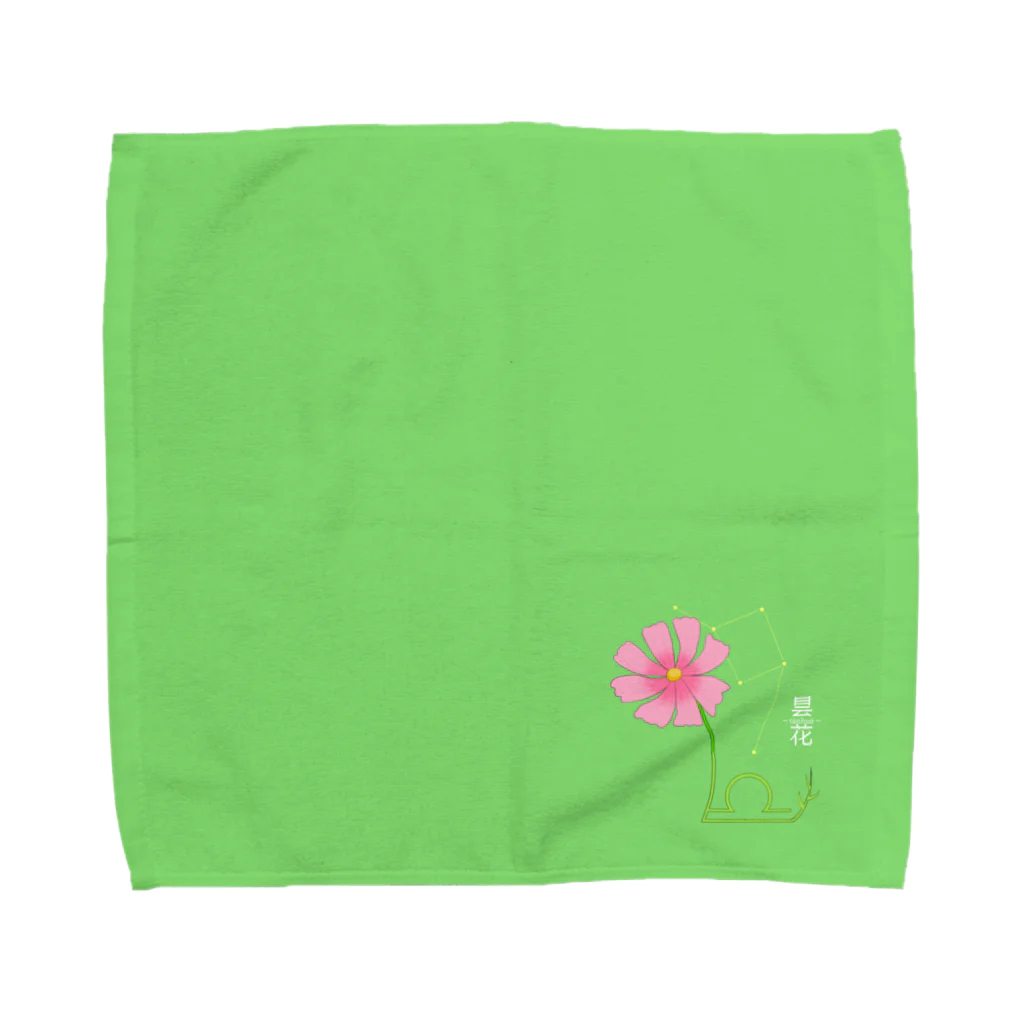 昙-tanhua-花の星座×花ハンカチ(天秤座) Towel Handkerchief