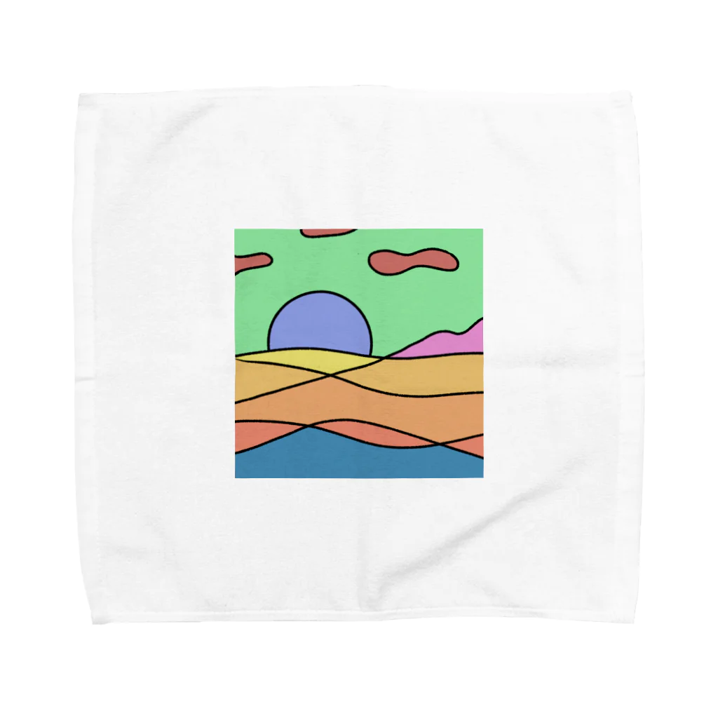 AKANEartの背景 Towel Handkerchief