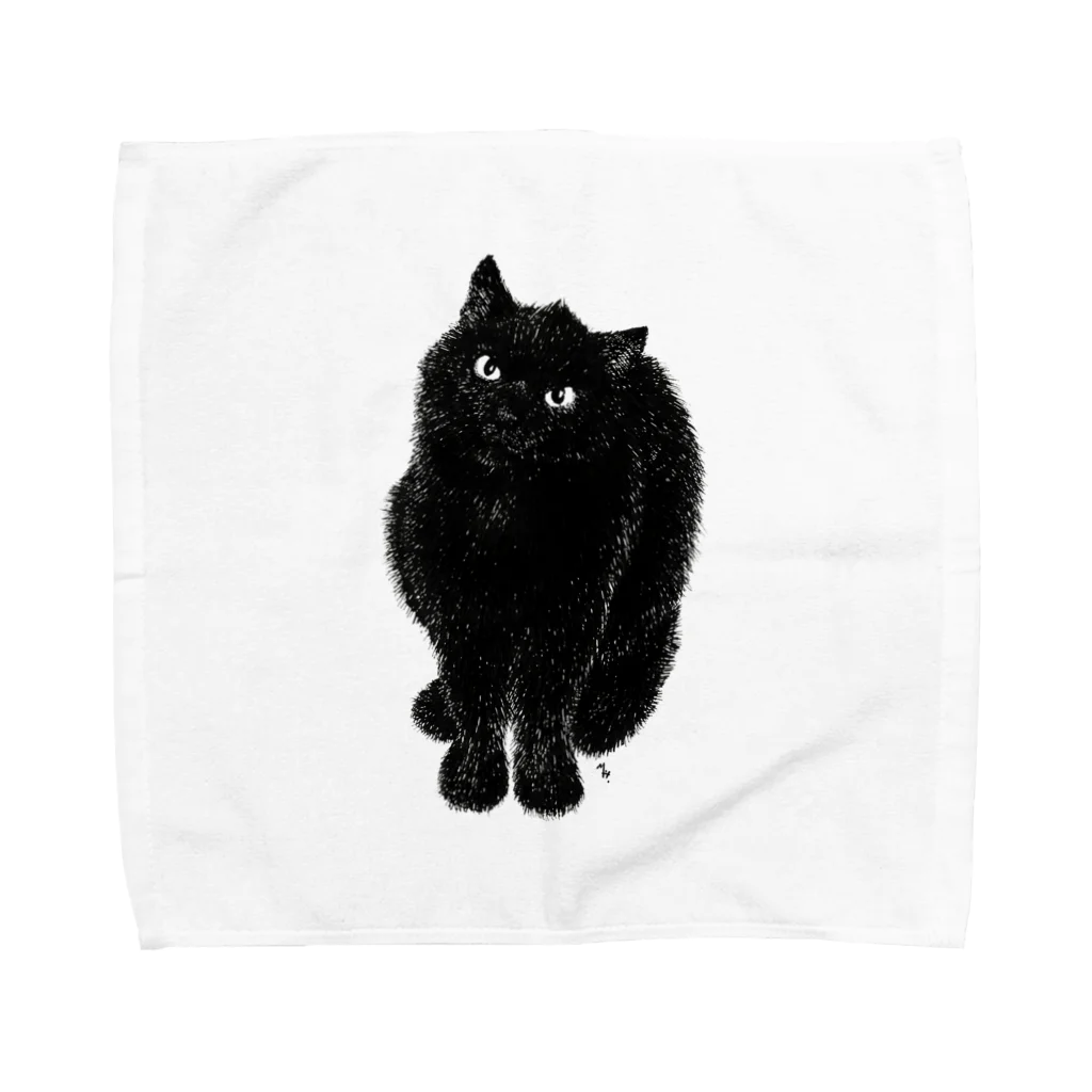 segasworksのくろねこ 888 no.1 Towel Handkerchief