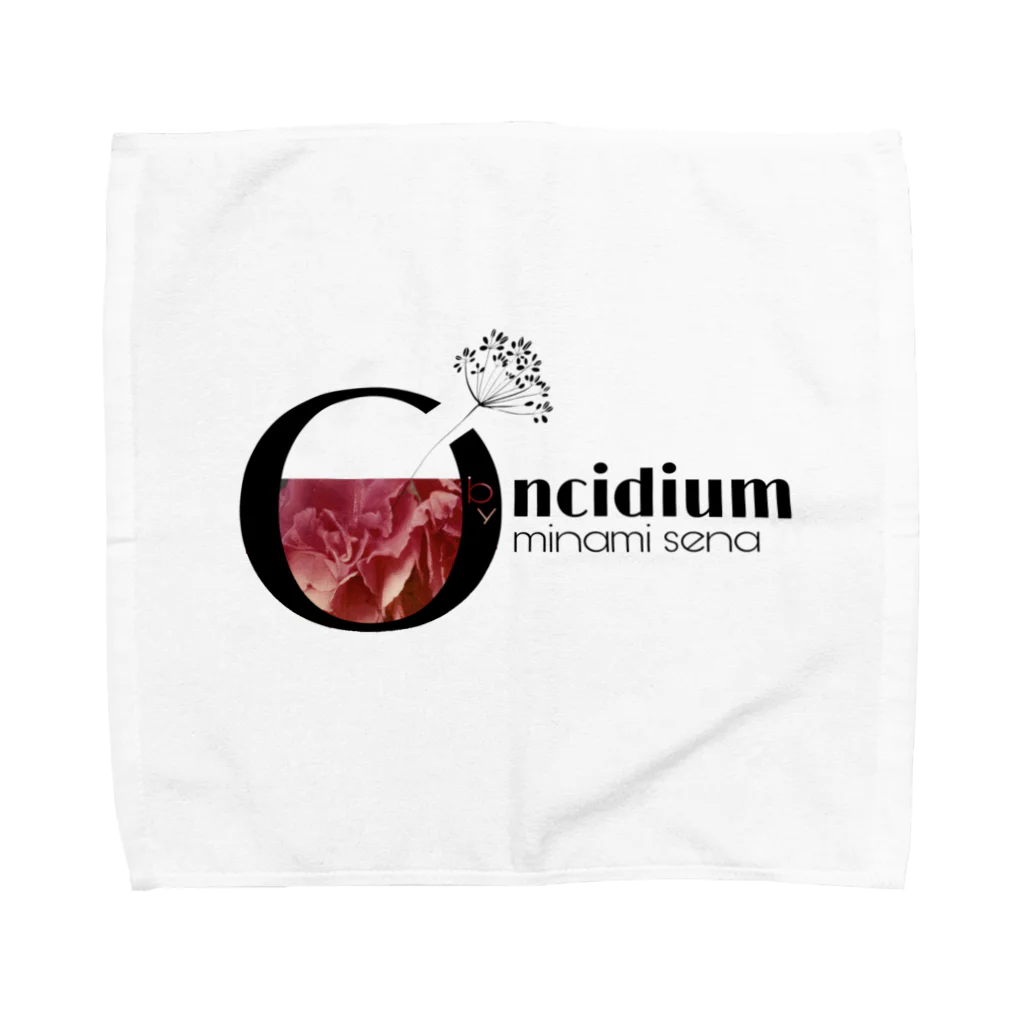 Oncidium  by minamisenaのロゴ✖️ローズ Towel Handkerchief