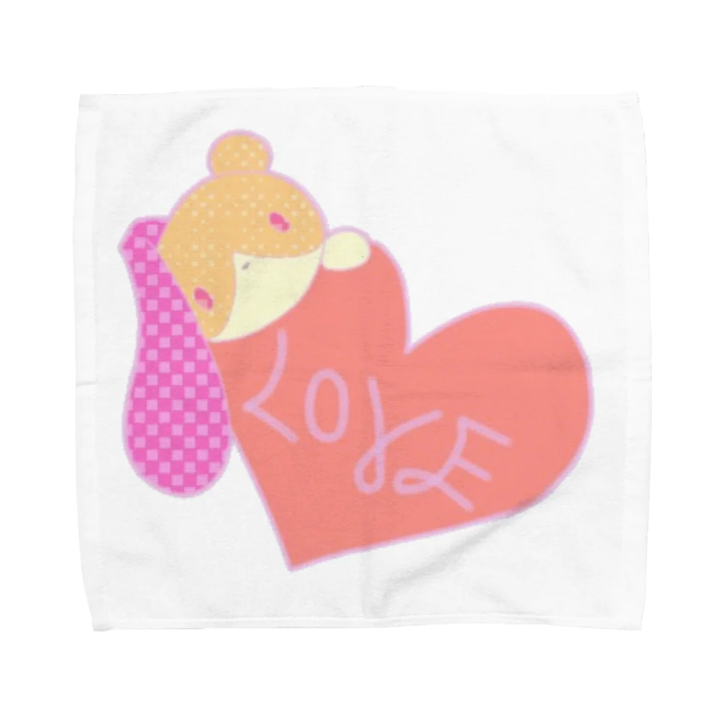 シヴァのパステルカラー　くま　うさぎ Towel Handkerchief