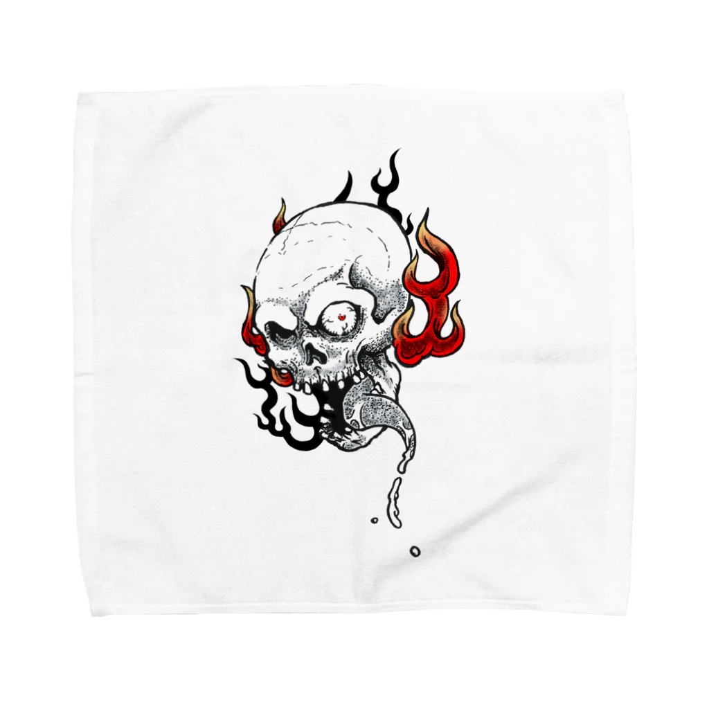 MackToons A.K.A カキ天の火炎髑髏 Towel Handkerchief