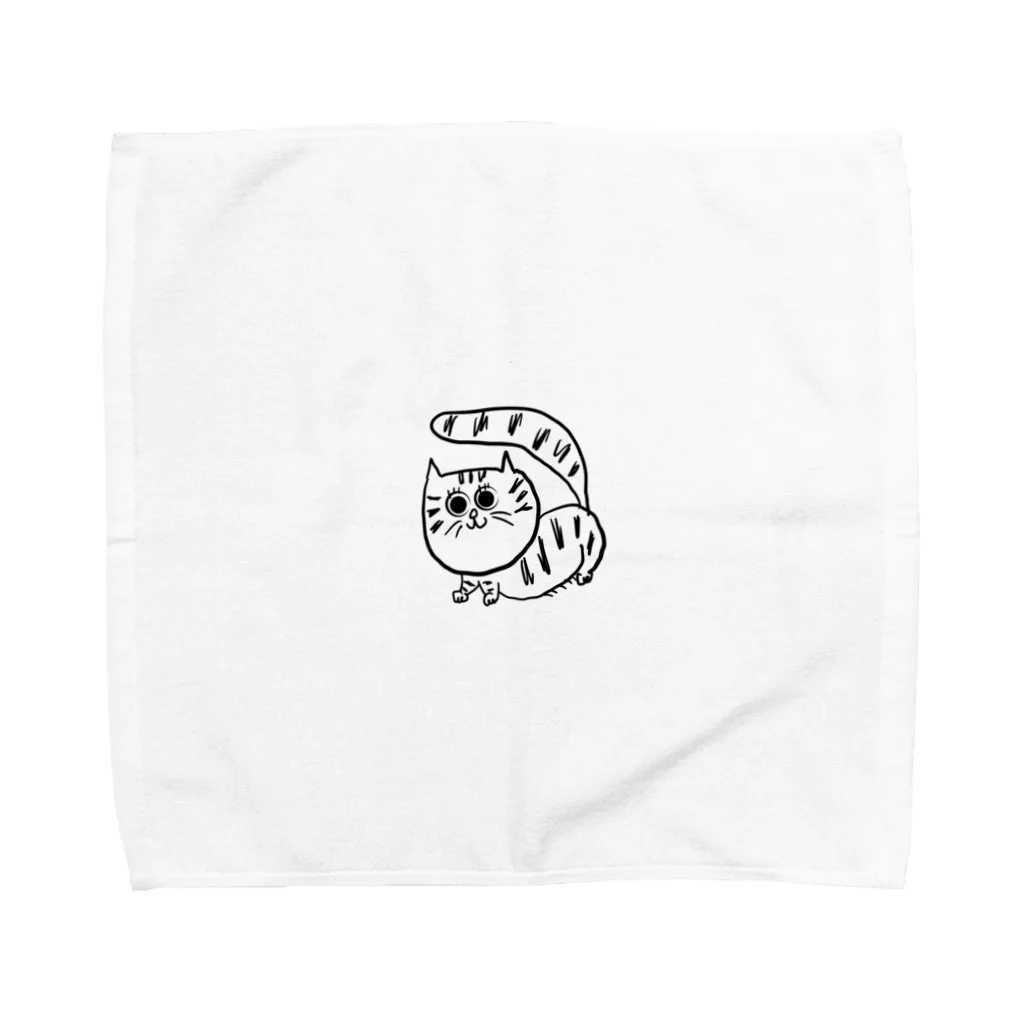 ねこのワカメちゃんの麦わら猫のわかめ Towel Handkerchief