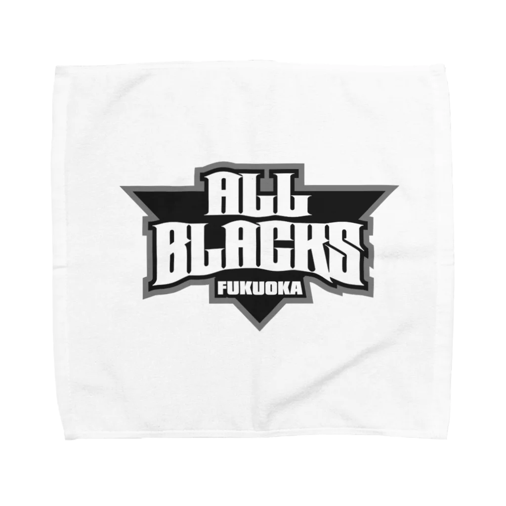 福岡オールブラックスのチームロゴ（３） Towel Handkerchief