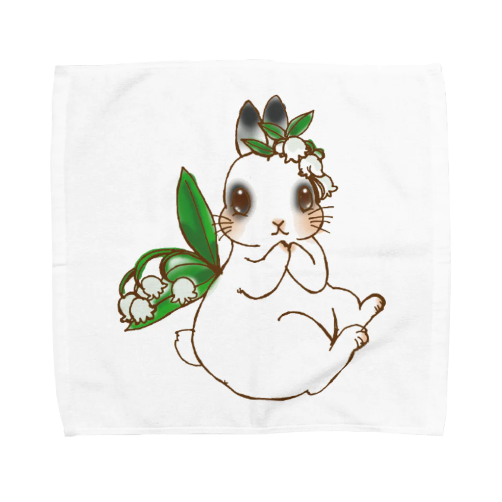 アトリエねぎやまのミルクちゃん Towel Handkerchief