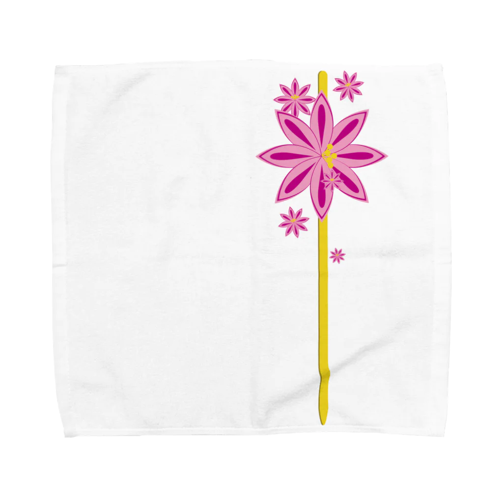 ニコボ(ぽんかん)の花かんざしさん Towel Handkerchief