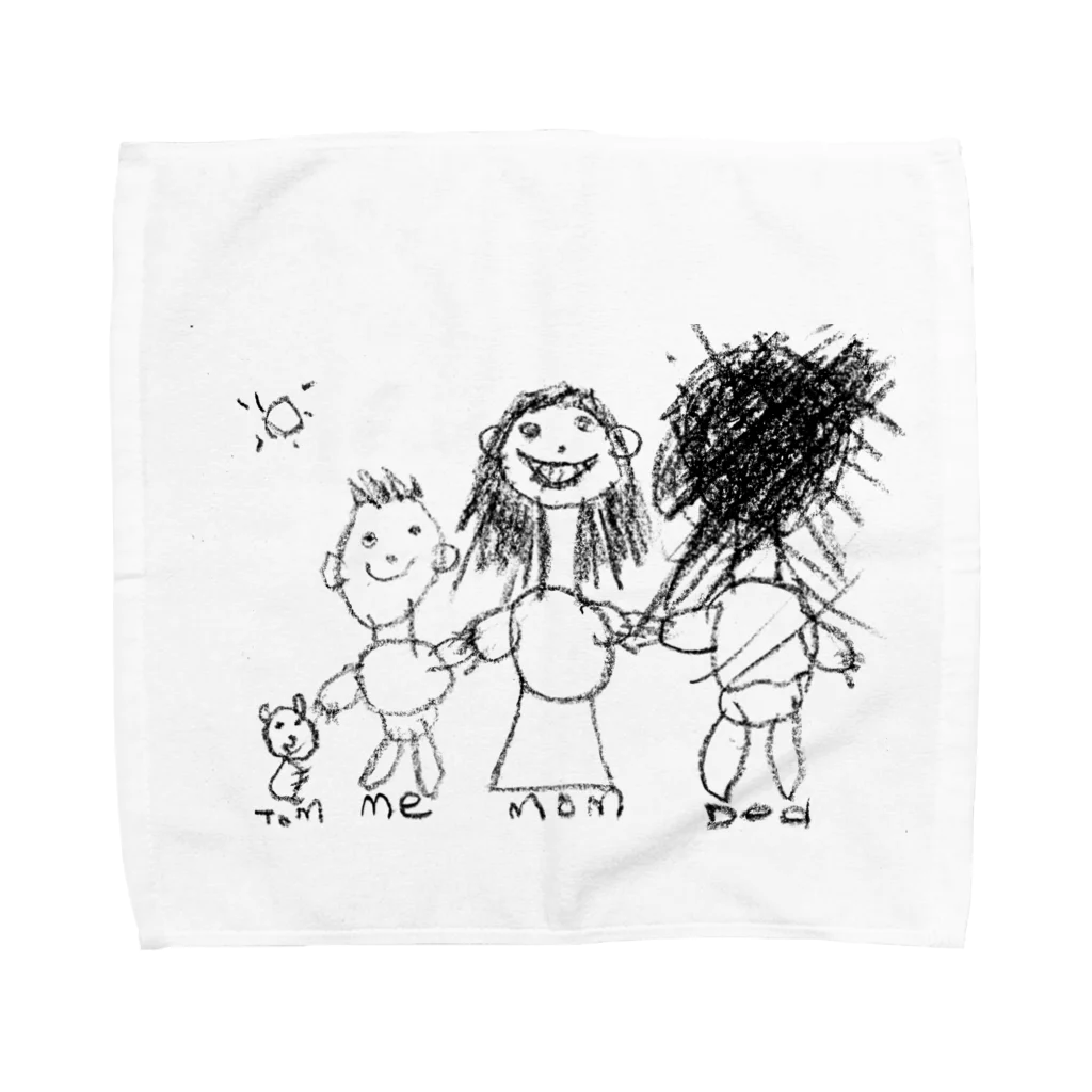 ponsukeのMy family Towel Handkerchief