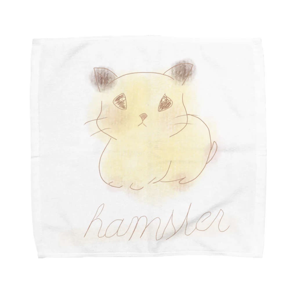 動物園のハムスターのきなこ Towel Handkerchief