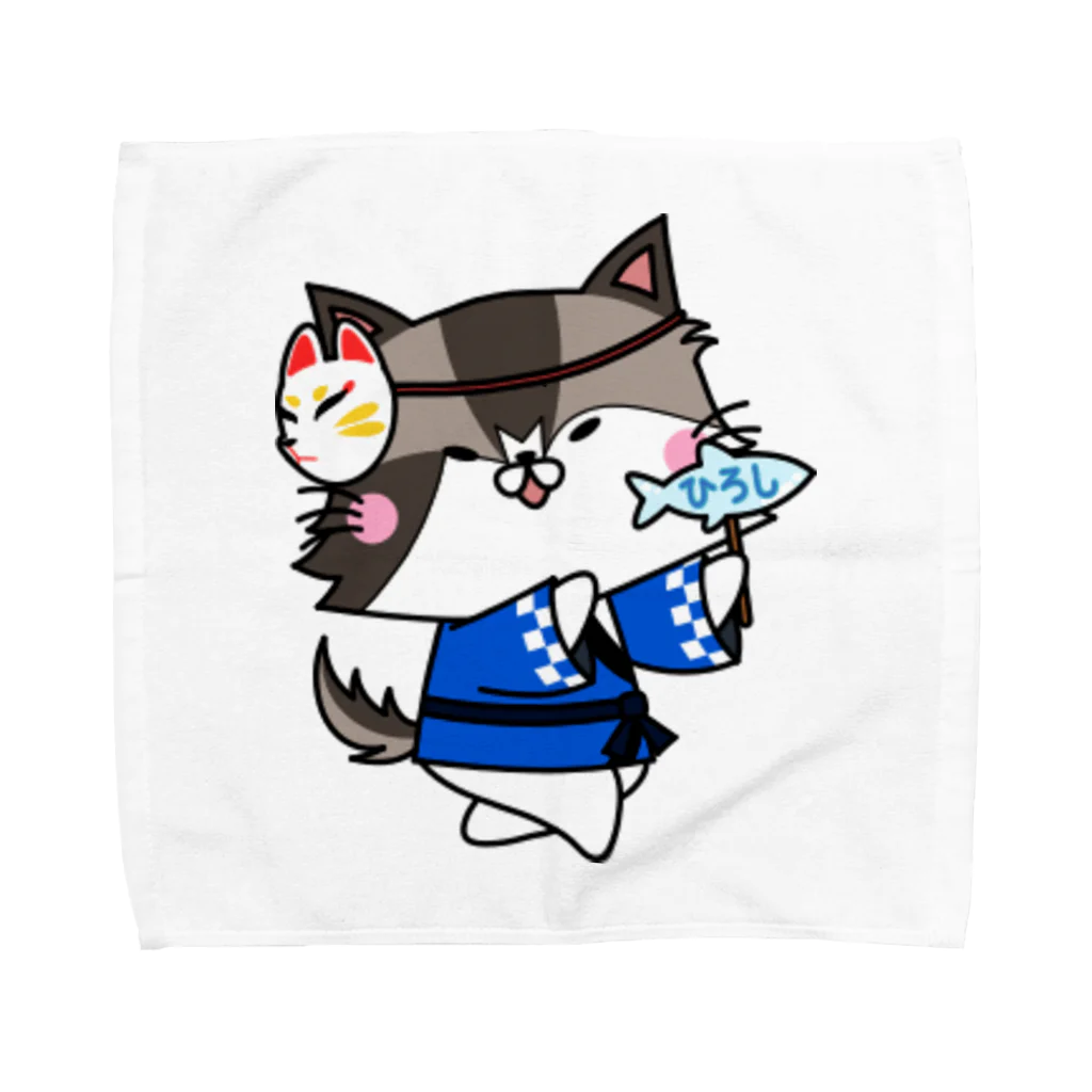 ANAN＠猫ひろしの人🥚🥚のお祭り猫 Towel Handkerchief