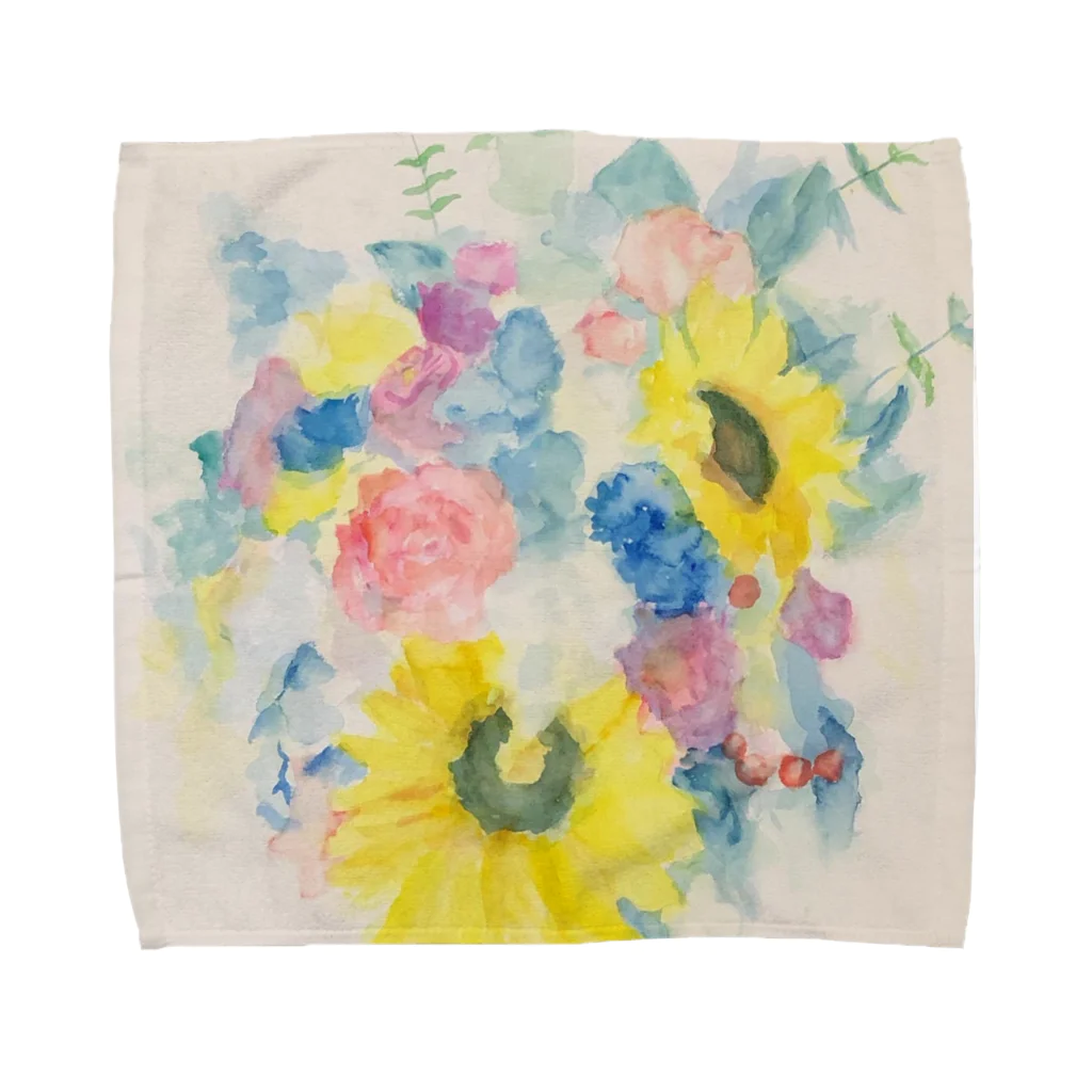 ネコとソラの夏の花 Towel Handkerchief