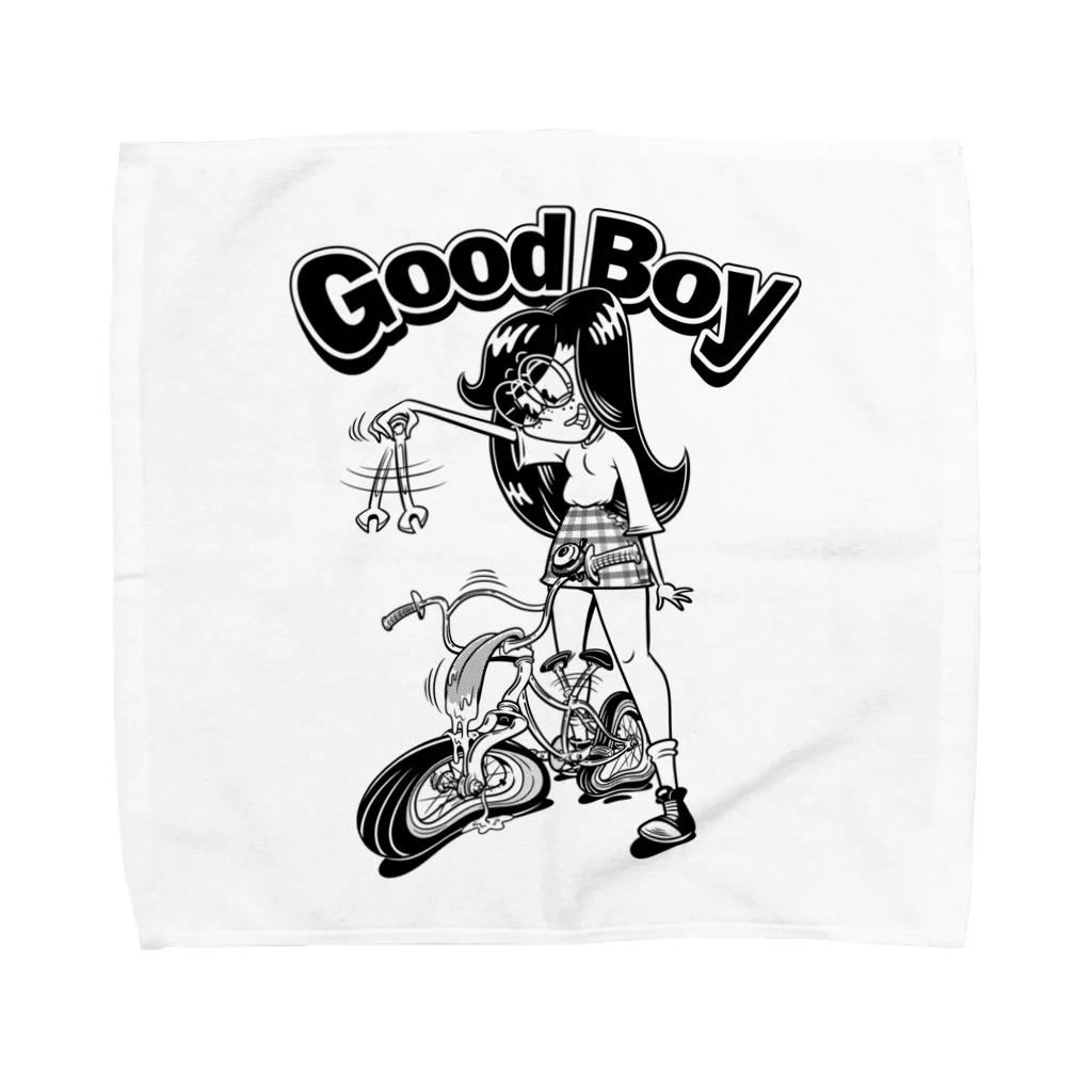 nidan-illustrationの"Good Boy" タオルハンカチ