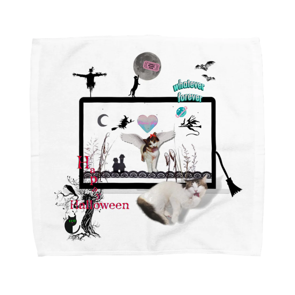 𝙈𝙊𝙈𝙊'𝙨 𝙎𝙝𝙤𝙥のHappy Halloween #03 Towel Handkerchief