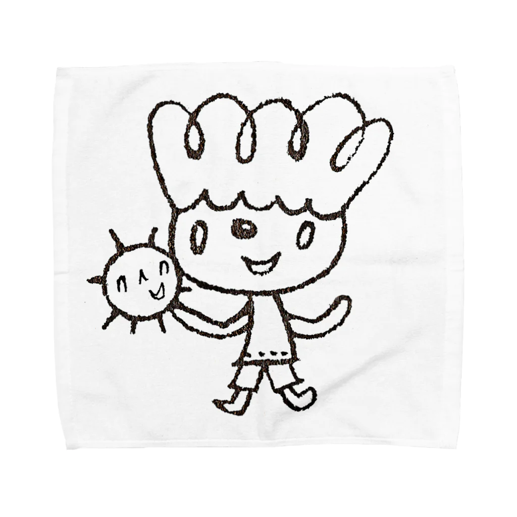 dailyworksのはっぱboy Towel Handkerchief