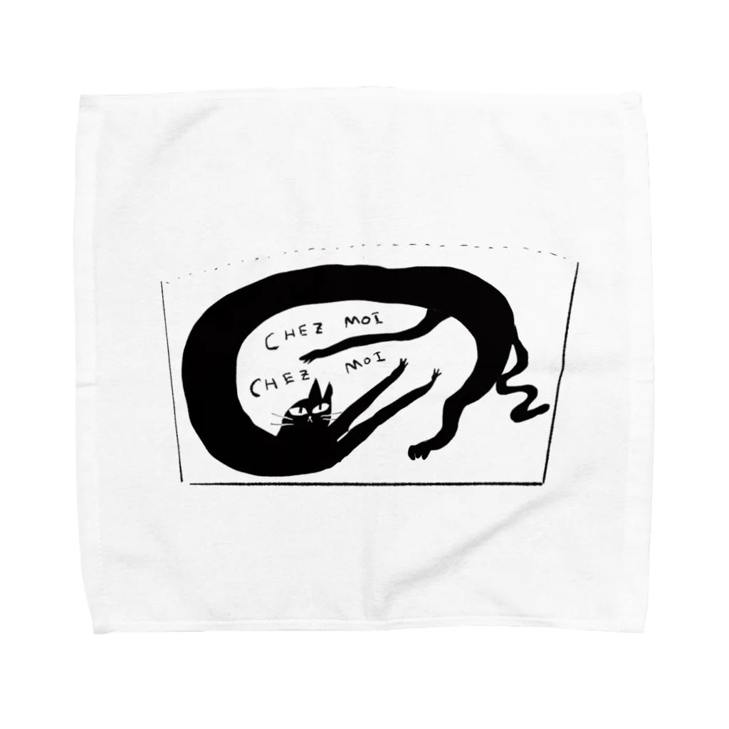 イエネコのCat in the cup  Towel Handkerchief