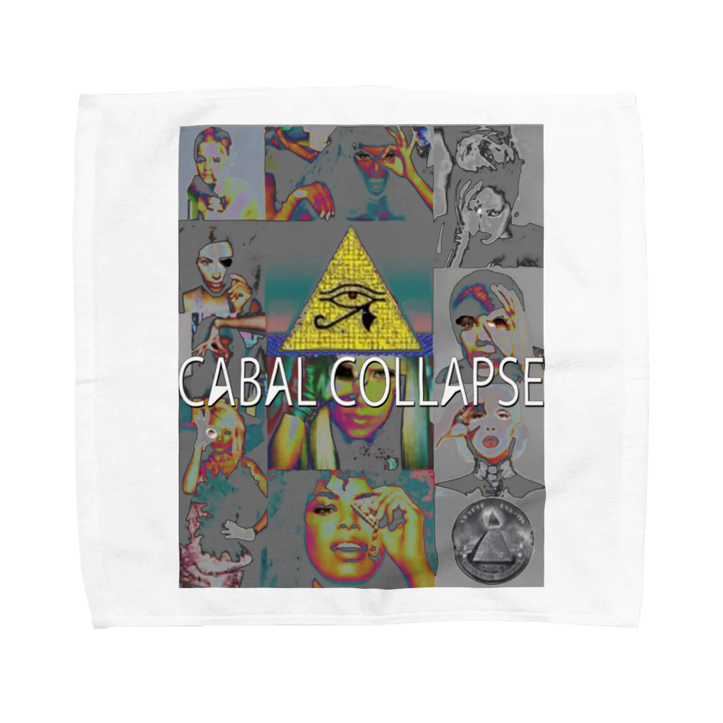 PALA's SHOP　cool、シュール、古風、和風、のカバルの崩壊　CABAL COLLAPSE Towel Handkerchief