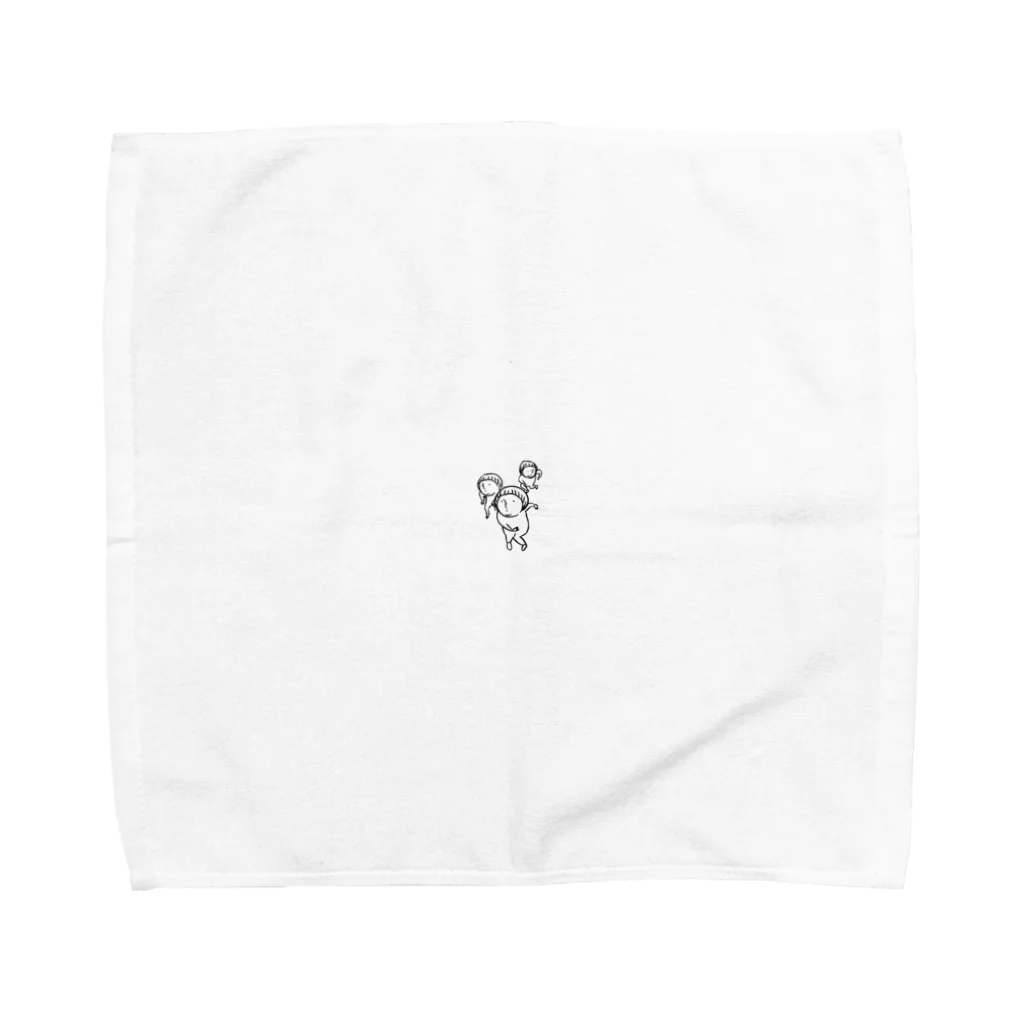 モモンヌの洋服屋さんの迫り来るざわ子 Towel Handkerchief