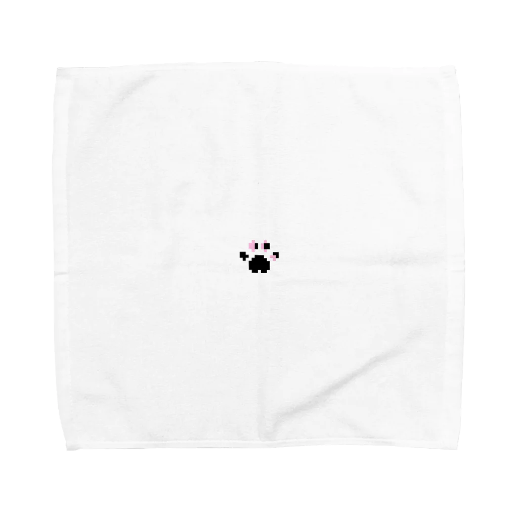ちゃっきーのドッド絵イヌの肉球 Towel Handkerchief